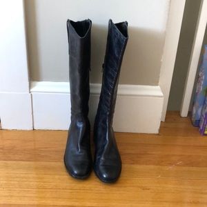 Black tall boots